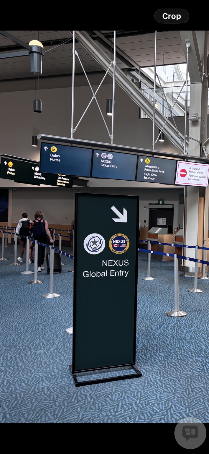 YVR 美国预先清关前的 E Gates、NEXUS / Global Entry 与 USA Passports 导视